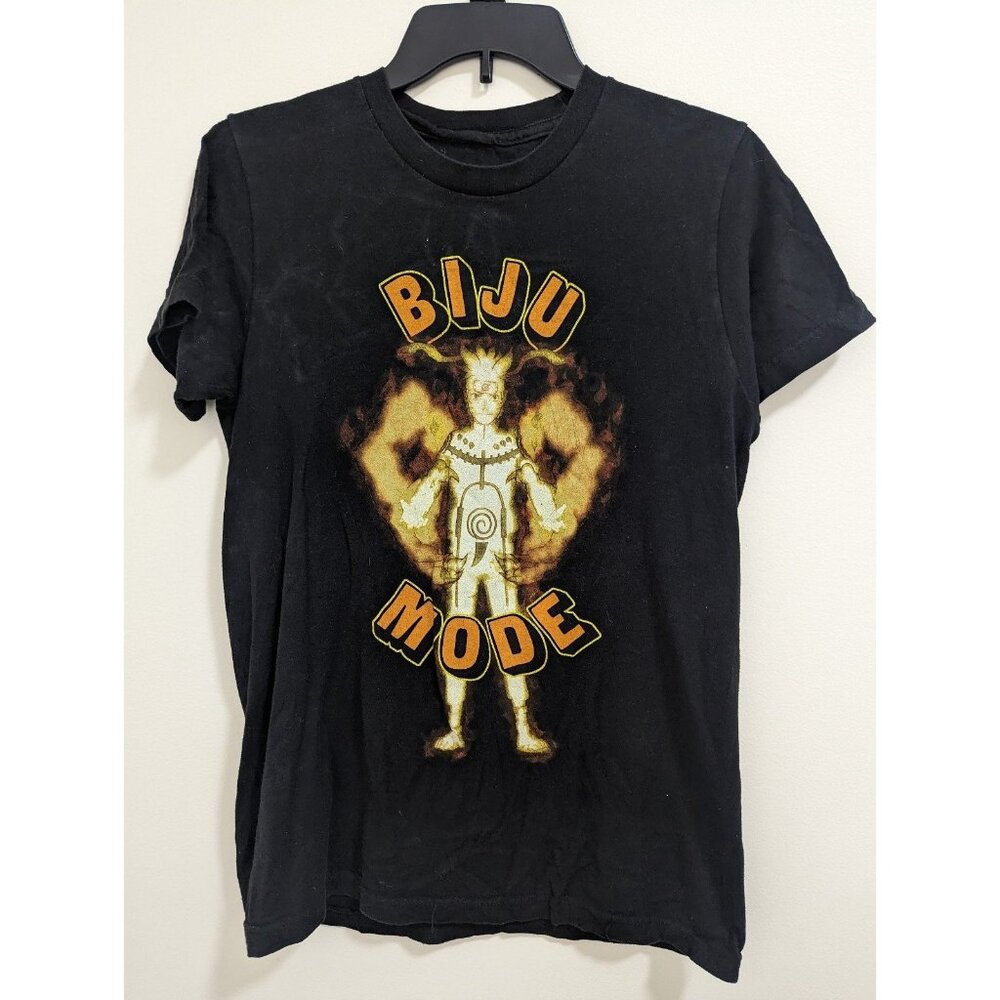 Naruto Shippuden Biju Mode Shonen Jump Anime Black T-Shirt Size S